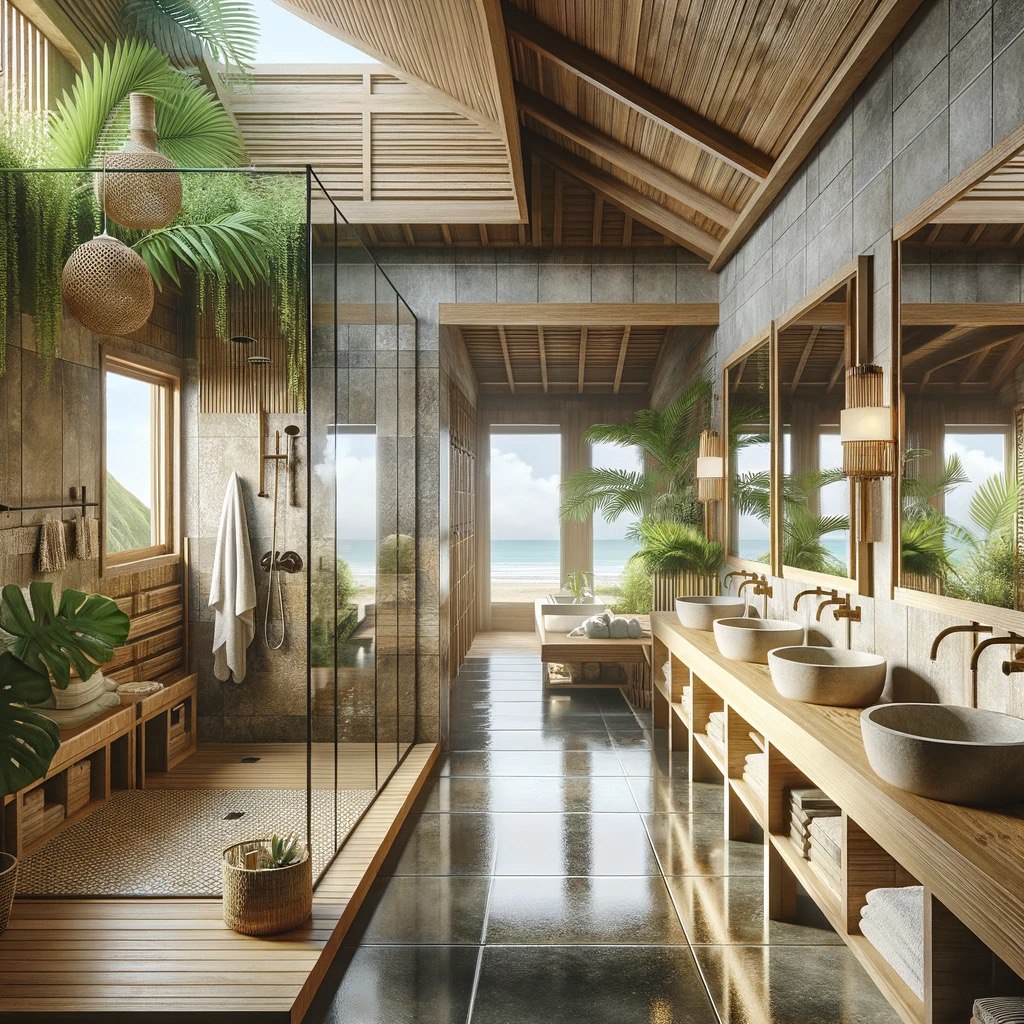 Eco Hotel Sabancuy beachfront rendering — Playa Mundo Maya, Isla Aguada, Campeche