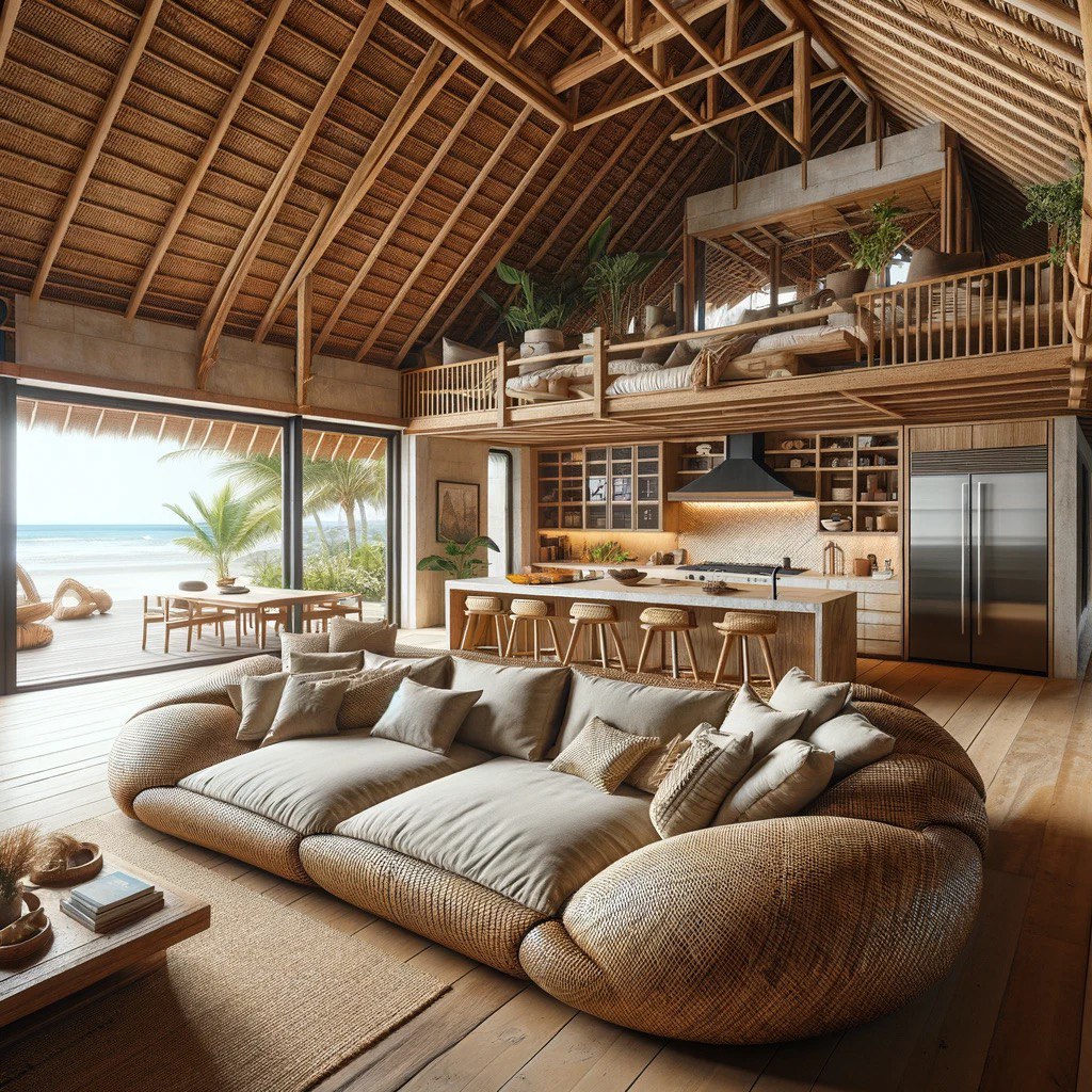 Eco Hotel Sabancuy beachfront rendering — Playa Mundo Maya, Isla Aguada, Campeche